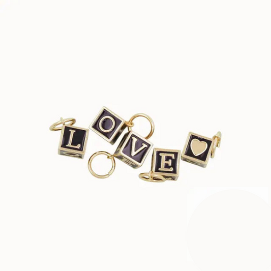 LOVE Cube Charm ~ 14k Gold Filled Charm