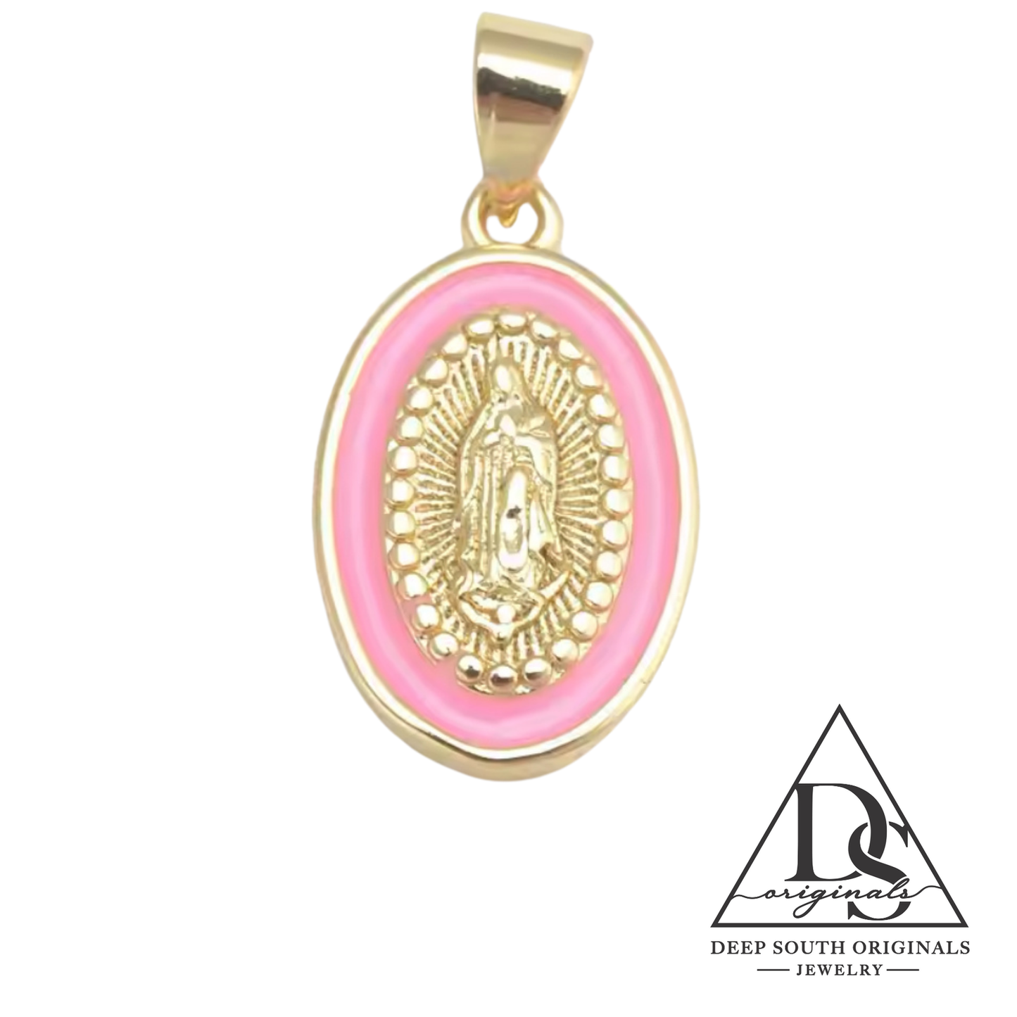 Virgin Mary Pendant ~ Purple -  - 