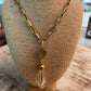 Chandelier pendent drop on thick paperclip chain 18 inch - Deep South Originals