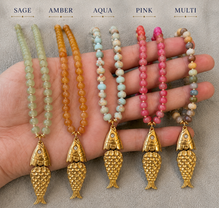 PREORDER | Isla Fish Beaded Necklace