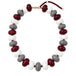 Multi-9 Burgandy, White, Gray