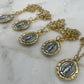 Two Tone Mary-18 inch gold chain - Deep South Originals